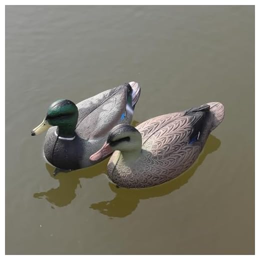 Cifavor Duck Decoys Mallard Duck Hunting Decoys Realistic Plastic Outdoor Garden Decoration Floating Waterfowl Portable Duck Model