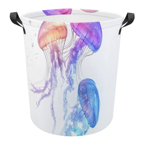 Cesta ropa sucia de medusas para solucionar la humedad en los cubos del baño 2