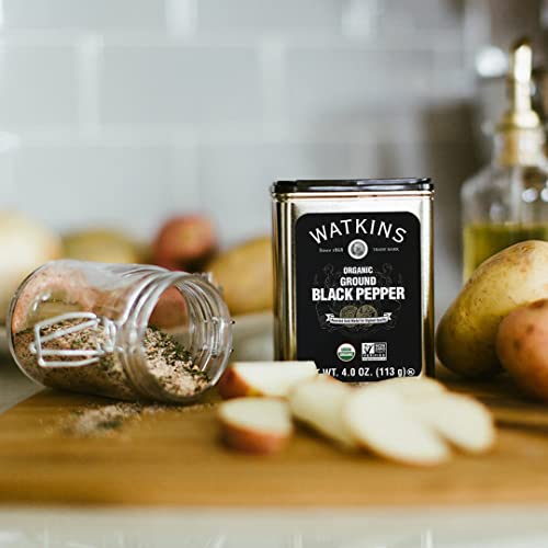 Watkins TS0417-A700ML-M600 Gourmet Organic Spice Tin, Ground Black Pepper thumb #1