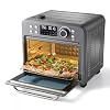 Sur La Table Kitchen Essentials 16qt Stainless Steel Air Fryer Oven with Steam Cool Gray Digital Display 1400W 8 Functions 12 Presets Includes Accessories BPA Free Automatic Shut Off