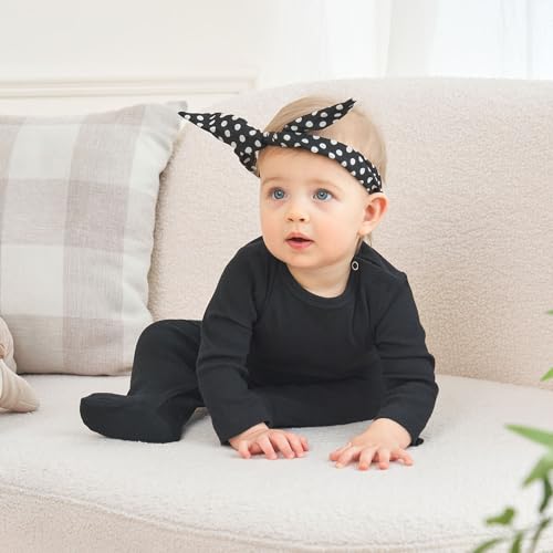 Image of Baby Long Sleeve Shirts Infant Toddler Tshirt Ribbed Undershirts for Girls Boys Clothes 6 Months-3 Years