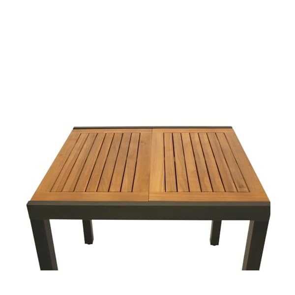 DEGAMO Gartentisch Vicenza ausziehbar Akazie Anthrazit