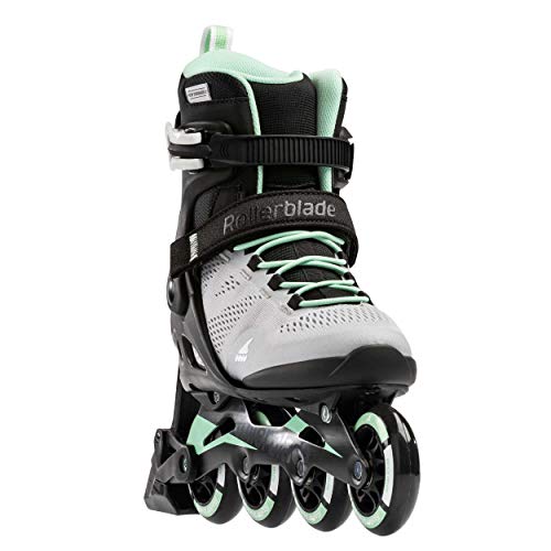 Rollerblade Macroblade 80 ABT Women's Adult Fitness Inline Skate, Glacier Grey/Mint, Performance Inline Skates by Rollerblade - Image 2