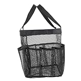 FIXOSHEE 大容量メッシュ収納バッグ 多機能ポータブルトート 防水通気性アウトドア用 シャワー用品収納 バスルームアクセサリー対応