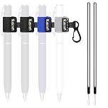 Likesing Pen Holder for Lanyard, Portable Elastic Retractable Pencil Holder with Silicone Lanyard Around Neck, Pen Leash for Nurses, Teachers, Waitres, Carpenters, Construction Workers(Dark-colored)