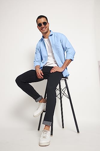 Image of SWADESI STUFF Ragular Fit Full Sleev Solid Casual Regular Fit Shirt For Men