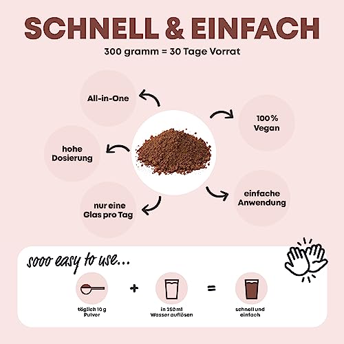 Yes Vegan! Veganes Kollagen Pulver 300 Gramm für Getränke und Smoothies