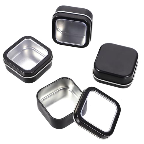 Boîtes Carrées en Fer Résistantes pour Rangement Thé et Petits Bijoux x16