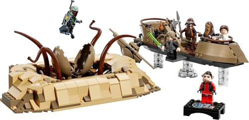 Star Wars Skiff del Deserto e Fossa del Sarlacc, Modellino di Astronave Giocattolo e di Mostro da Costruire, Veicolo da Il Ritorno dello Jedi, Giochi per Bambini da 9 Anni, Idea Regalo 75396 - Lego - Immagine 7