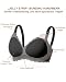 As Fairy Still-BHS zum Stillen, Kabelloser Nahtloser Schwangerschafts-BH Ultra Komfort Schwangerschafts Schlaf Bralette für Frauen (Schwarz-doppel Vorderwelle XL)
