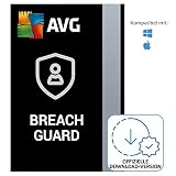 AVG BreachGuard - Vertrauliche Online-Daten vor Datenlecks schützen - für Windows | 1 Gerät | 1 Jahr | PC | PC Aktivierungscode per Email