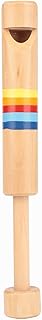 Children's Wooden Whistle, Wooden Flute Press and Pull Piccolo Musical Instrument Keyboard Instrument for Children Play a Musical Instrument