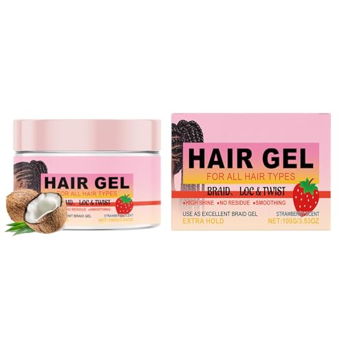 Dirty Braid Gel para el cabello, fuerte sujeción para trenzar, fórmula hidratante con ingredientes naturales, tamaño fácil de llevar, conveniente para peinar sobre la marcha, perfecto para regalo,