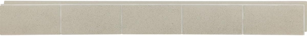 EverStone Smooth-Face Cinder Block Faux Concrete Panel, 81 1/4"W x 9"H x 1"D, Umber