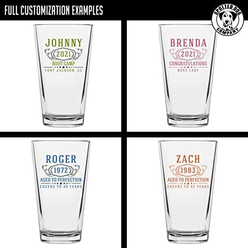 Miniatura 3 de Vaso de cerveza impreso personalizado de 16 onzas – Regalos personalizados para hombres y mujeres, hermano, mamá, papá, taza para beber con nombre