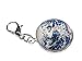 Miniblings Cabochon Charm Globus Satellitenbild Welt Armband All Blau - Handmade Modeschmuck I Kettenanhänger versilbert - Bettelanhänger Bettelarmband - Anhänger für Armband