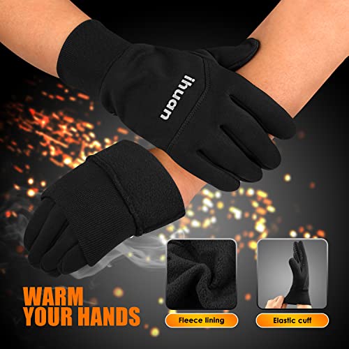Ihuan Winter Gloves For Men And Women - Waterproof Warm Glove For Cold Weather, Thermal Gloves With Touch Screen Finger For Workout, Running, Cycling, Bike #TOP1