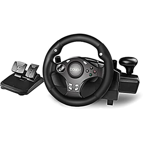 Gaming Steering Wheel, DOYO Xbox Steering Wheel with Pedals and Shifter, 270 Degree Driving Force Racing Wheel, PC Steering Wheel for PS4, PC, PS3, Xbox Series X|S, Nintendo Switch, Xbox One, Android Cover