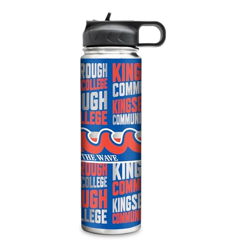 Rico Industries NCAA KCC Wave Standard 22oz Stainless Steel Tumbler with Lid - Great For Coffee, Tea, Water or Cocktails