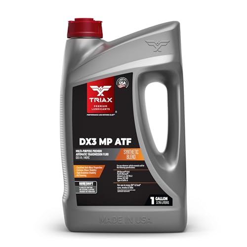 TRIAX Multi Purpose ATF DEX III/MERC, Synthetic Blend, Friction Optimized, No Slip, Flawless Shifting, -50 F Cold Flow (1 Gallon, 8 Pounds)