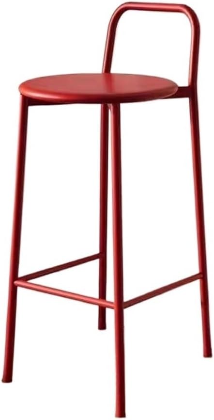 バースツール シンプルな屋外屋内用バーチェア アイアン製 背もたれ