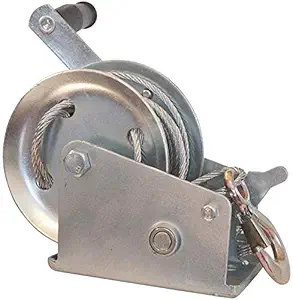 Bellveen 2000 lbs (907 Kg) Gear Winch for Boat Truck Car Trailer ATV Cable Hand Winch