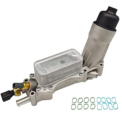 Aluminum Engine Oil Cooler Adapter Assembly Gasket Sensor Kit for ...