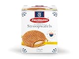 Daelmans Stroopwafels al Miele Scatola Cubo, 8 Waffle, Diametro 8 cm, 230 g Waffle al Caramello al Miele Olandesi, Snack Classico da Caffè