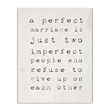 Stupell Industries A Perfect Marriage Wall Plaque, 10 x 15, Design by Artist Daphne Polselli