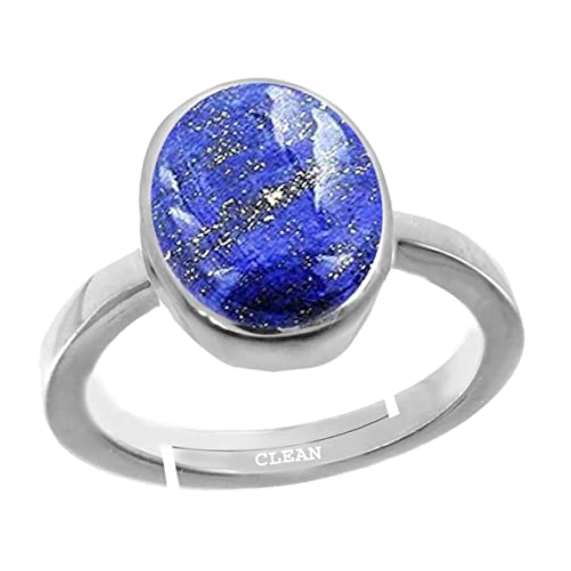 Women's Lapis Lazuli Adjustable Ring, 925 Sterling Silver