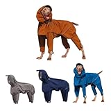 Lopres犬 服 大型犬 レインコート愛犬のお散歩 軽量 犬服 冬 暖か防寒服 防水秋冬用 防風 防雪 ドッグウェア ペット服 スキーウェア 運動用 軽量 (イエロー,S)