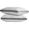 ACCURATEX Pillows Standard Size Set of 2, Rayon Derived from Bamboo Removable Cover, Shredded Memory Foam Pillow with Down Alternative Fill Adjustable, Supportive Pillows for Side Back Sleepers