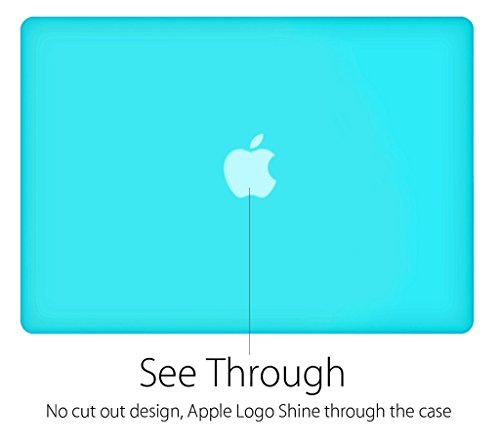 Ueswill Smooth Matte Hard Shell Case Cover Compatible With 2010-2017 Release Macbook Air 13 Inch (Model A1466 / A1369) + Microfibre Cleaning Cloth, Turquoise #TOP2