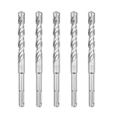 hsawbit Set di 5 punte da trapano per muratura con gambo SDS Plus, 14 mm x 160 mm, punta in carburo di tungsteno, per calcestruzzo, mattoni, muri di cemento, pietra