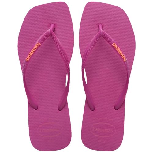 Havaianas Hav. Square Logo Pop Up Ss26 tongs roses pour la plage