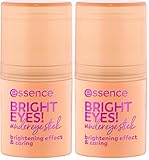 Essence Cosmetics Stick Para Ojos Bright Eyes, Cuidado, Iluminador, Natural, 5 g (Paquete de 2)