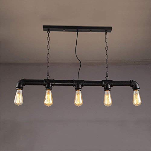 Industrial Vintage Steampunk Water Pipes Chandelier LOFT Retro Wrought Iron Metal Bar Creative Ceiling Pendant Lights Hanging Chain E27 Edison Decoration Suspension Lamp steampunk buy now online Industrial Vintage Steampunk Water Pipes Chandelier LOFT Retro Wrought Iron Metal Bar Creative Ceiling Pendant Lights Hanging Chain E27 Edison Decoration Suspension Lamp steampunk buy now online