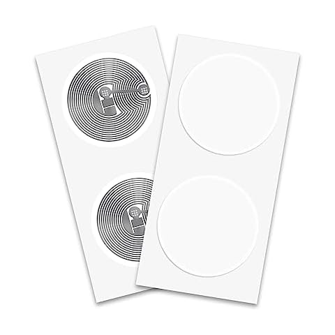 10pcs TimesKey NFC Tags Ntag216 NFC Stickers NFC 216 Tags 25mm NFC Tag Stickers NFC Tag 888 Bytes Programmable NFC Sticker for All NFC Enabled Devices Cover