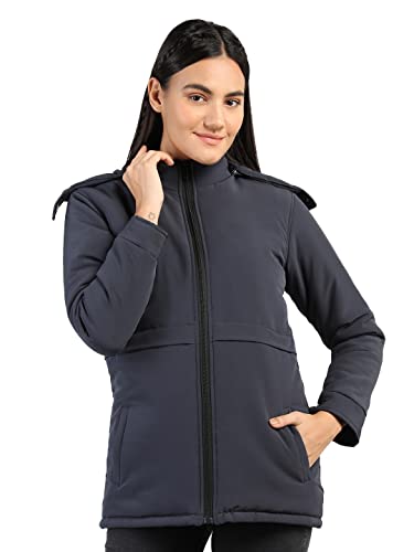 Image of CHKOKKO Women's Winter Quilted Jacket Darkgrey S