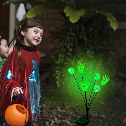 Lumières de tige avec mains squelettiques et yeux étanches Halloween - 4