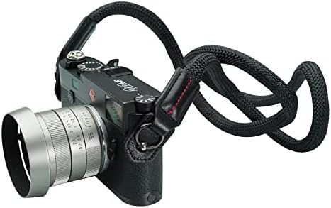 Vi Vante Luxury Sheetline Rope Camera Strap with Napa Leather Ends and electroplated mounting Rings