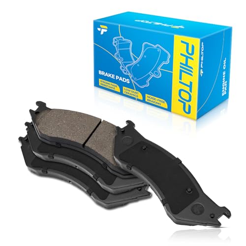 PHILTOP Front Brake Pads Fit For 1999-2004 F150, 1997-2002 Expedition, 1997 F250 HD, 1997-1999 F250, 2004 F150 Heritage, 1998-2002 Navigator, Ceramic Brake Pads replace # D702 by PHILTOP - Used condition - US$25.69