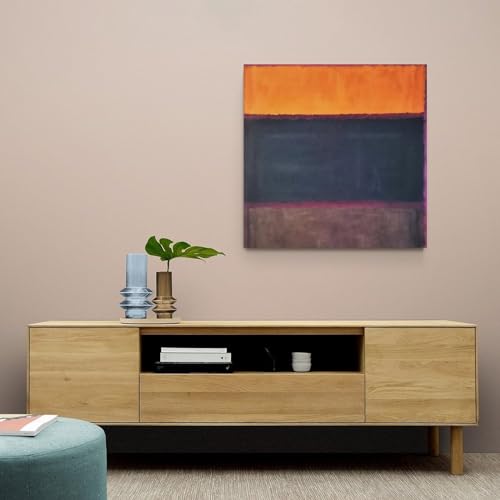 Impression sur toile Mark Rothko orange gris 40x40cm décoration murale - 6
