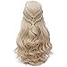 Probeauty 2017 New Long Braid Curly Women Cosplay Wigs +Wig Cap (Blonde Curly Braid B)
