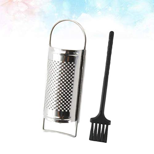 Ferramenta para ralar queijo UPKOCH para chocolate e coco cítrico com escova de limpeza