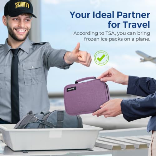 Image of AUVON Large Insulin Cooler Travel Case, 4x160g for Longer Cooling Effect