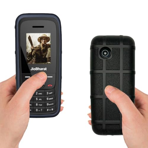 Image of ZAOMA Premium Back Case TPU Cover Compatible for Jio Bharat V4 4G Model No.: JBV191M2 Keypad Mobile Feature Phone Rugged Case