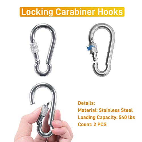 GearOZ Gravity Grappling Hook, Folding Survival Claw Gravity Hook Stainless Steel with 33ft Camo/Black Rope for Outdoor Hunting Tree Mountain Climbing Camping Tool (Silver-Black 35ft) - Thumbnail 7
