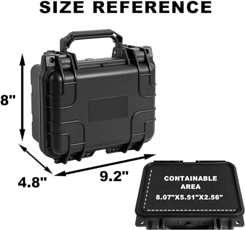 BIG RED AJFW611RR Caixa de ferramentas de plástico portátil Torin com espuma, capa rígida protetora