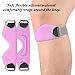 Genuvamed Active Relief Patellar Band 2 Pack, Genuvamed Knee Brace, Adjustable Non-Slip Silicone Patellar Strap for Running Hiking Basketball Gym Fitness Tennis Badminton Cycling (Black-2Pack)